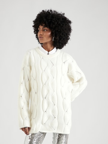 Pull-over 'Siri' Lindex en blanc : devant