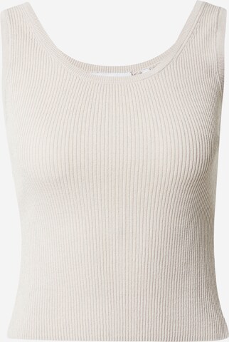 WEEKDAY Knitted Top in Grey: front