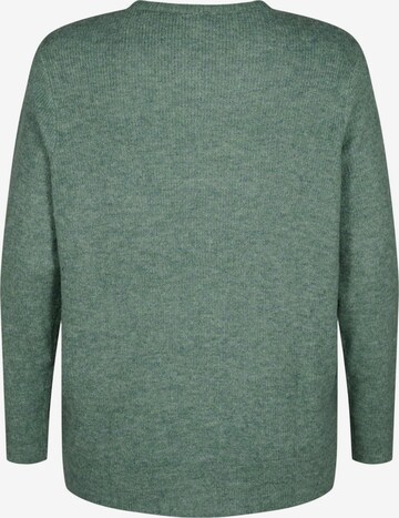 Zizzi Pullover 'CAMAYA' in Grün