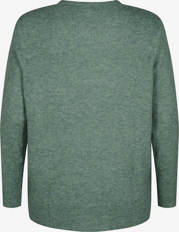 Zizzi Sweater 'CAMAYA' in Green