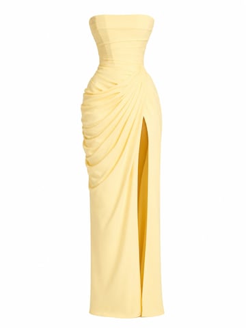 Cielie Evening Dress in Yellow: front