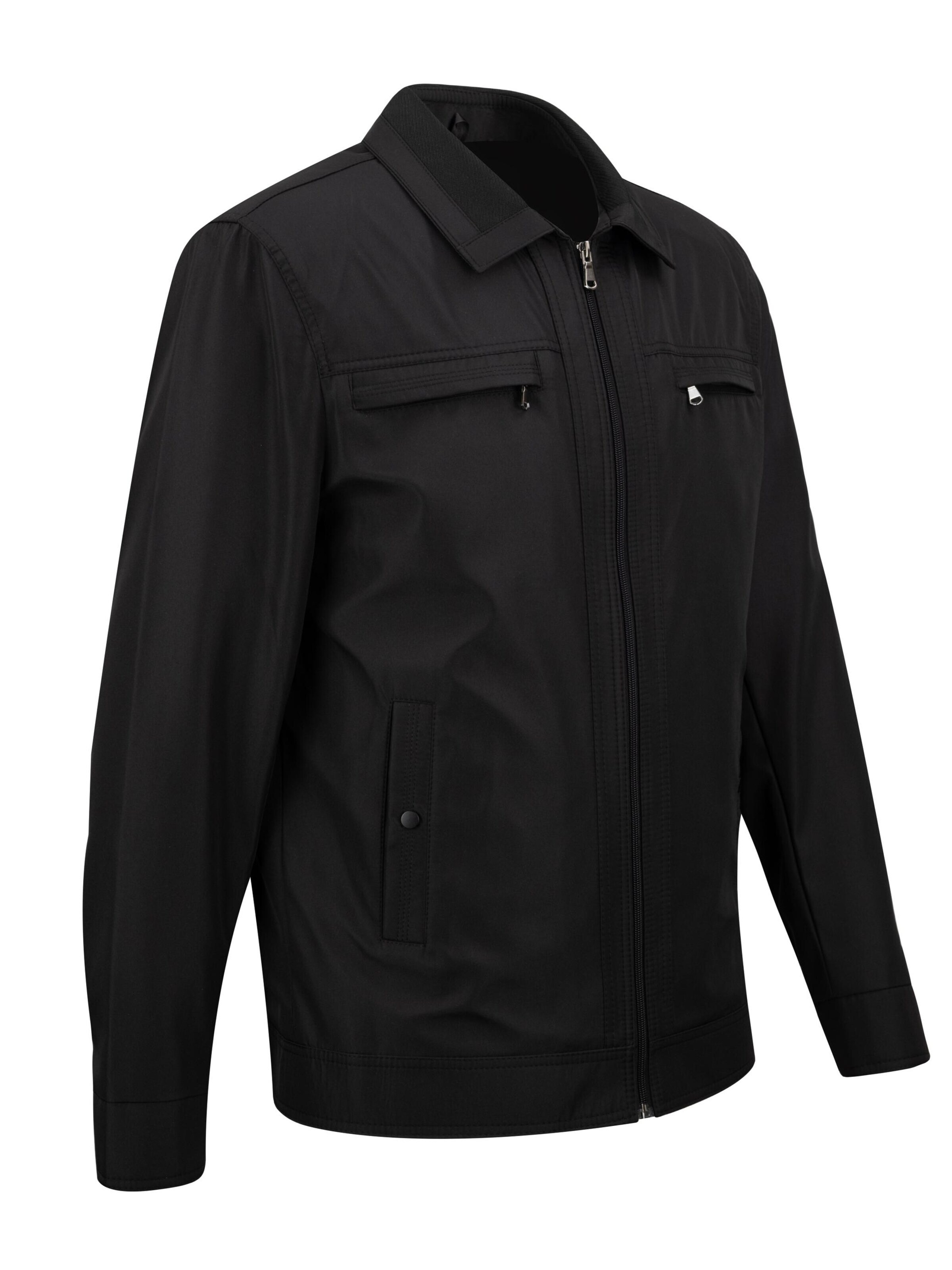 Cizgi Triko Übergangsjacke‌‌‌‌‌‌ in Schwarz