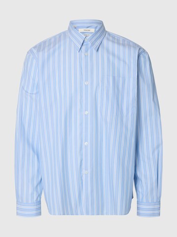 SELECTED Comfort fit Button Up Shirt in Blue