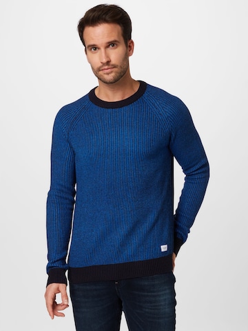 JACK & JONES Sweter w kolorze niebieski: przód