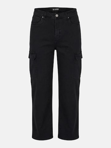 Jeans cargo 'A112' Tazzio en noir : devant