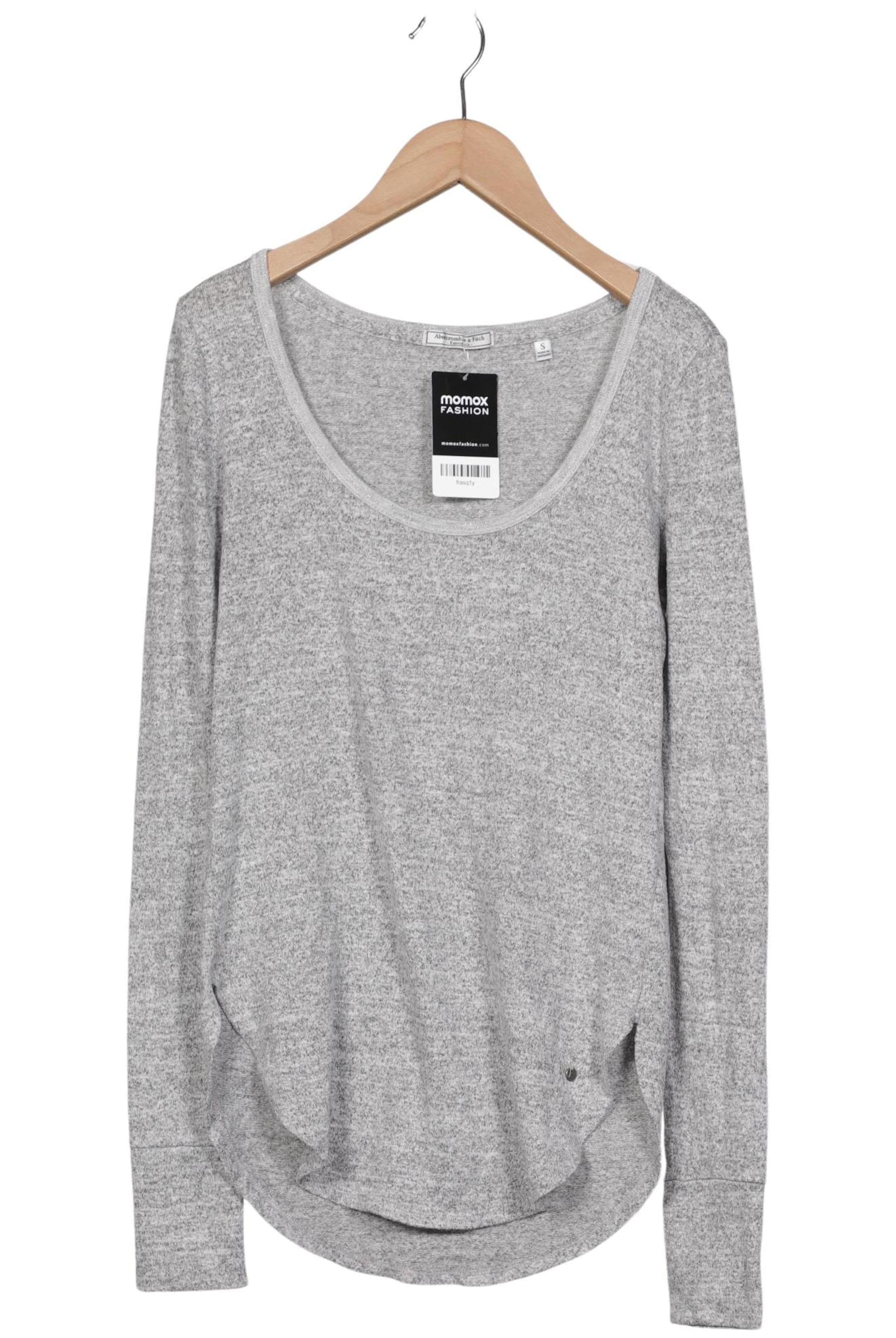 Abercrombie & Fitch Langarmshirt S in Grau: Vorderseite