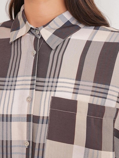 MixRay Blusa em bege claro / castanho, Vista do artigo