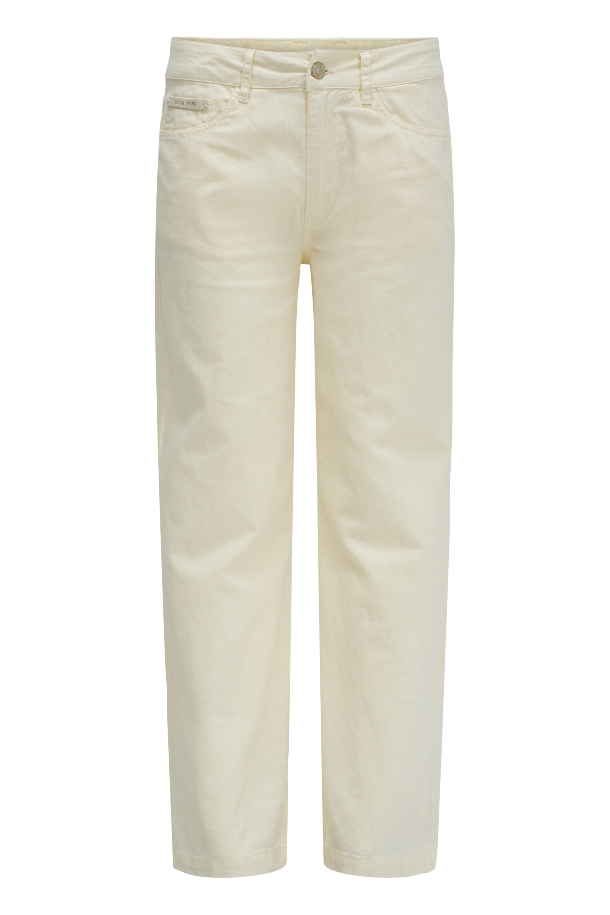 Regular Pantalon chino Salsa Jeans en jaune : devant