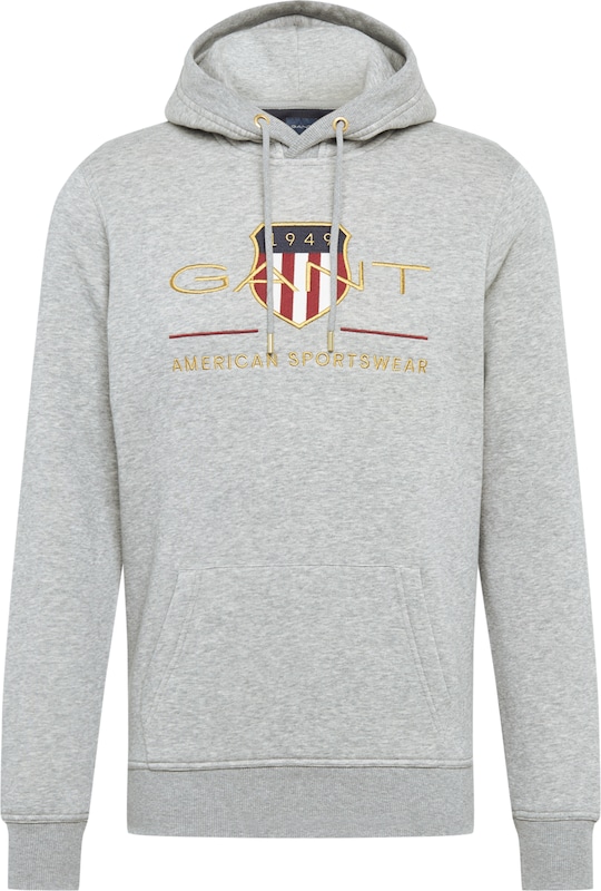 GANT Regular Fit Sweatshirt in Hellgrau