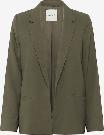 SOAKED IN LUXURY Blazer in Grün: Vorderseite