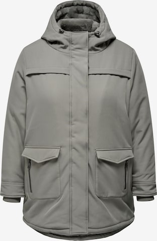 ONLY Carmakoma Between-Seasons Coat 'Maastricht' in Grey: front