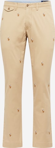 Polo Ralph Lauren Slim fit Chino trousers 'BEDFORD' in Brown: front