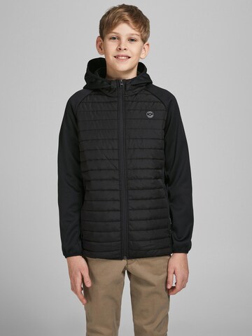 Jack & Jones Junior Between-Season Jacket 'Multi' in Black: front