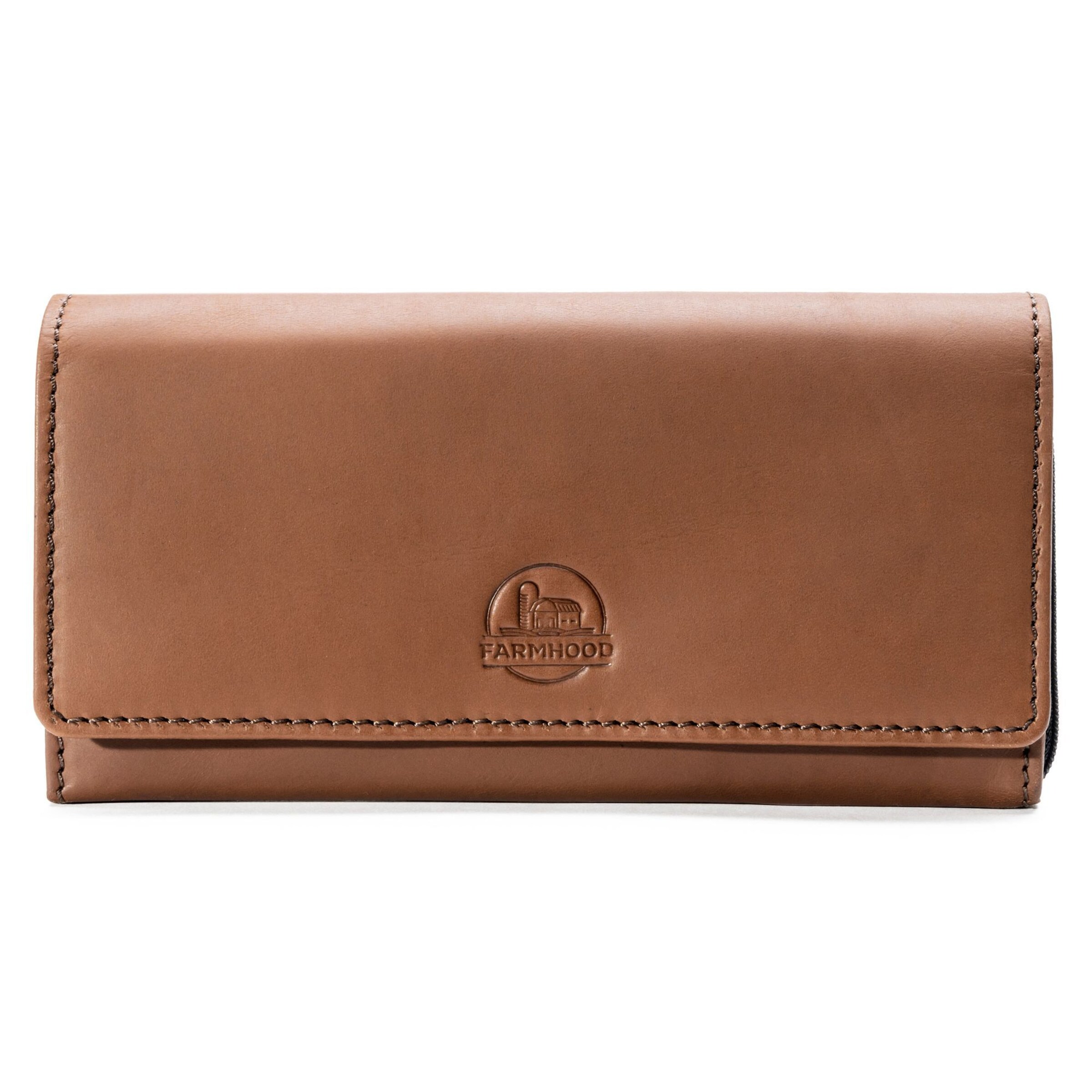 Portamonete di Farmhood in marrone: frontale