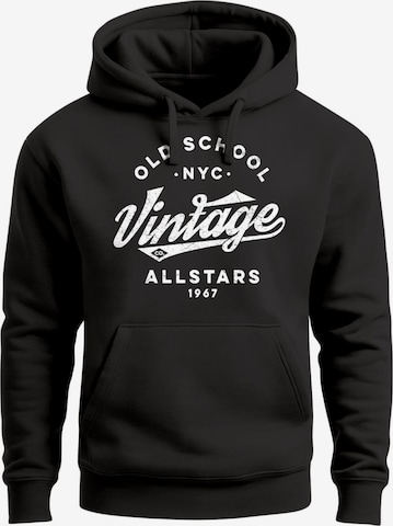 Neverless Sweatshirt 'Vintage co.' in Schwarz: Vorderseite