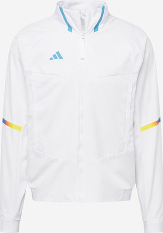 ADIDAS PERFORMANCE Sportjacka 'Designed For Gameday Anthem' i vit: framsida