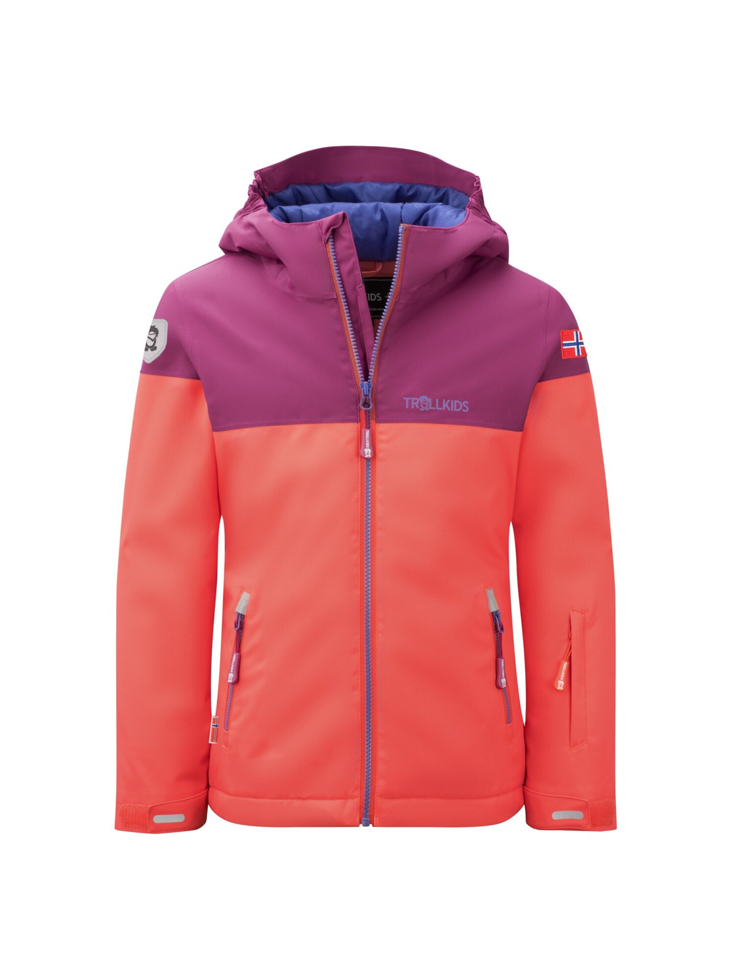 TROLLKIDS Winter Jacket in Red: front
