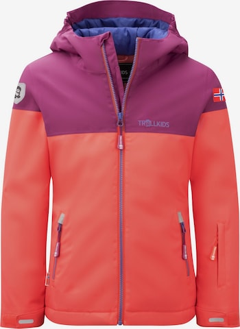 TROLLKIDS Winter Jacket in Red: front