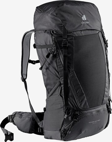 DEUTER Sports Backpack 'Futura Air Trek 60 + 10' in Black: front