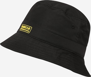 Casquette Barbour en noir : devant