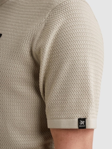 T-Shirt 'T-shirt in cotton/modal with texture' VANGUARD en beige