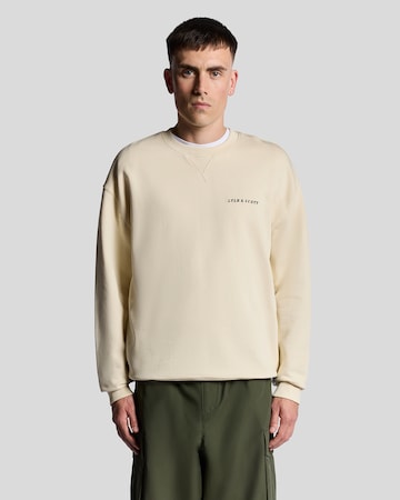 Lyle & Scott Sweatshirt in Wit: voorkant
