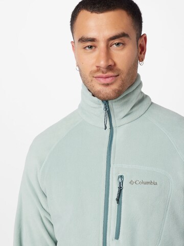 COLUMBIA Athletic Fleece Jacket 'Fast Trek II' in Green