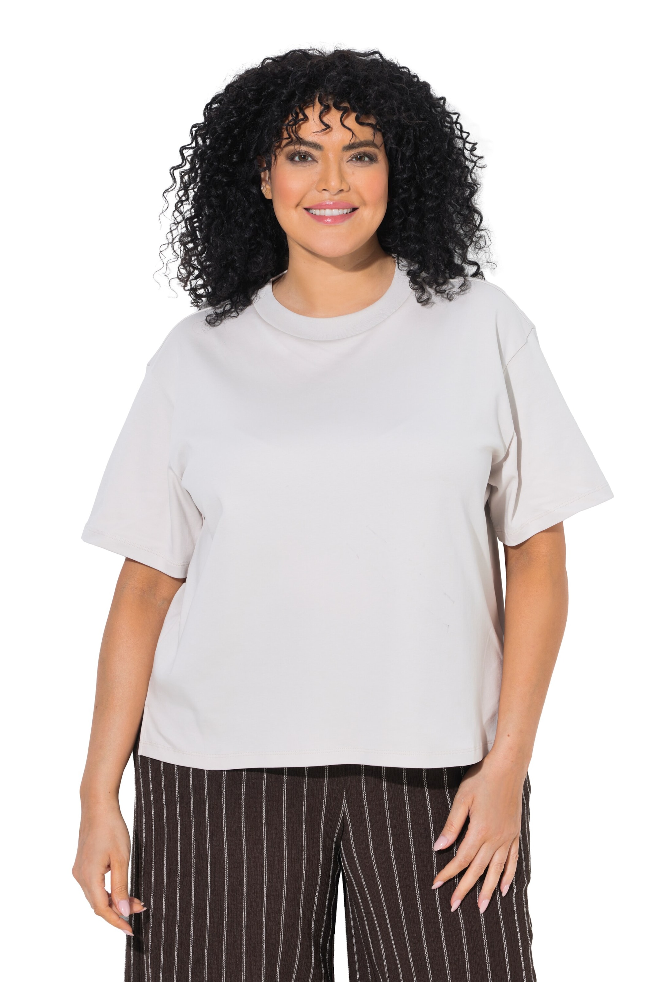 Ulla Popken - Camiseta en blanco: frente