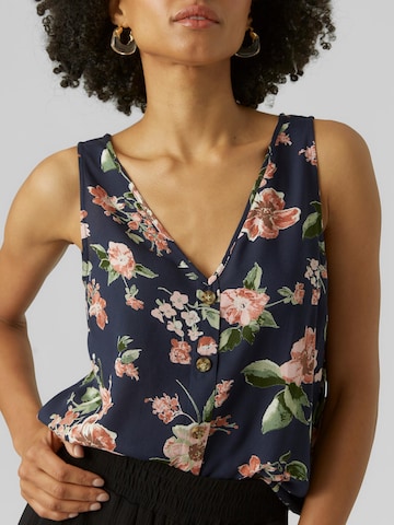 VERO MODA Bluse 'BUMPY' i blå