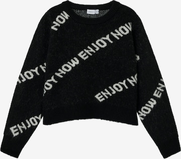 NAME IT Sweater 'Niword' in Black: front