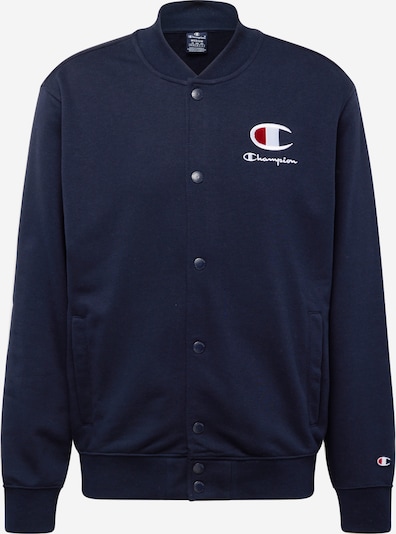 Champion Authentic Athletic Apparel Veste de survêtement en bleu marine / lie de vin / blanc, Vue avec produit