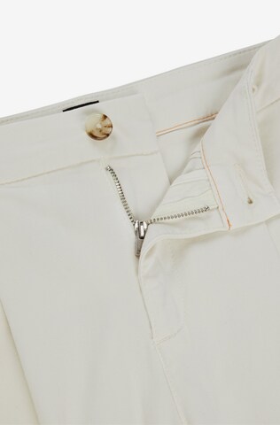 BOSS Loose fit Pleat-Front Pants 'C_Taggie' in White