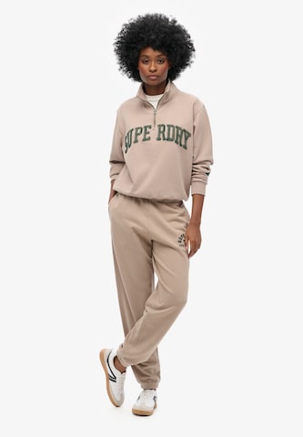 Superdry Tapered Παντελόνι 'Essentials' σε γκρι