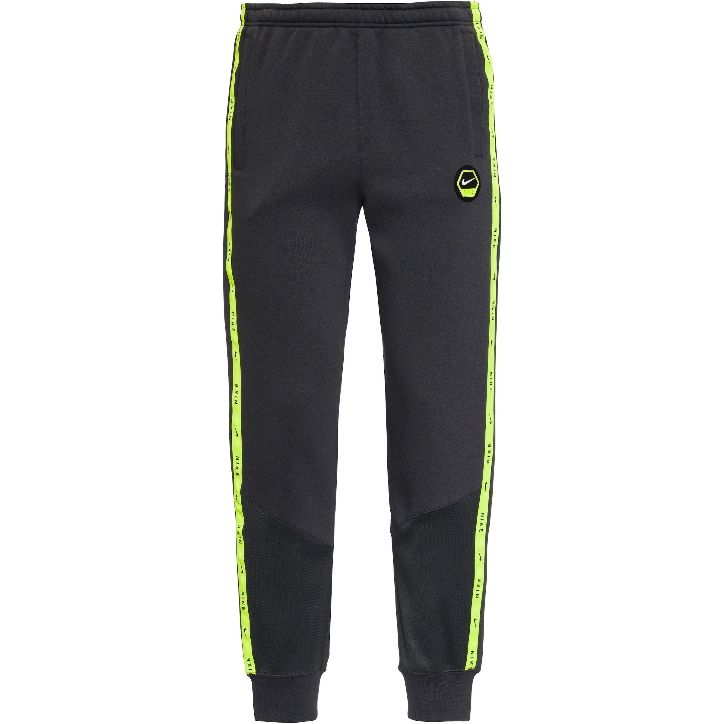 Nike Sportswear Pants in 33 in Dark grey / Neon green, Item view