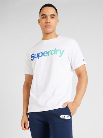 Maglietta di Superdry in bianco: frontale