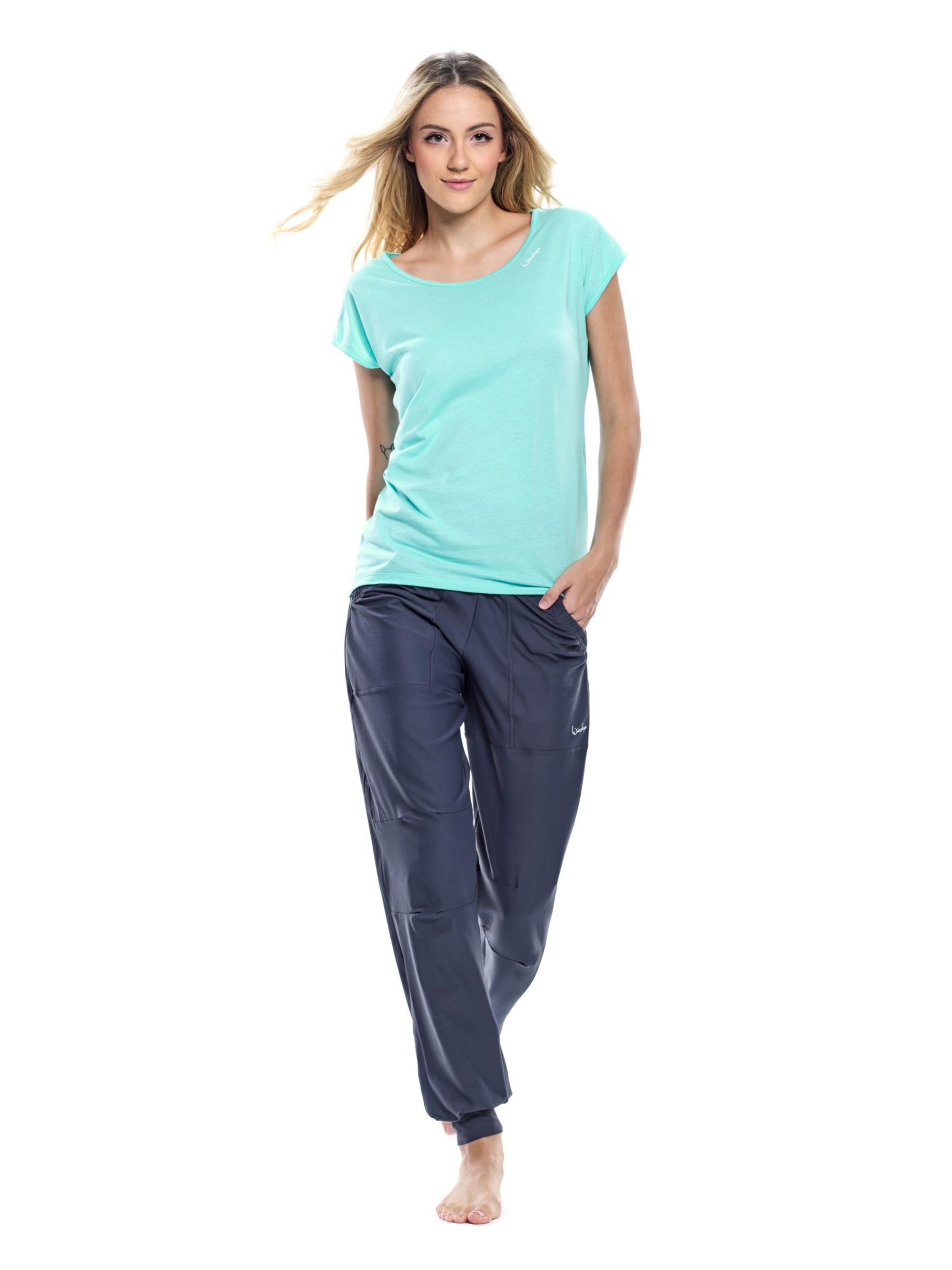 Winshape Tapered Sportsbukser 'LEI101C' i grå