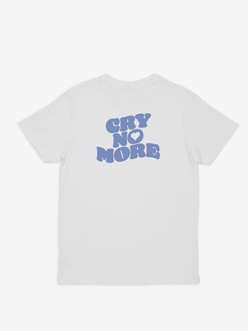 ABOUT YOU DROP Shirt 'Cry no more' in White: front