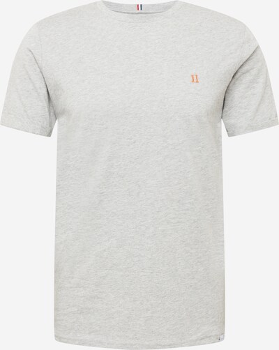 Les Deux T-Shirt 'Nørregaard' in graumeliert / mandarine, Produktansicht