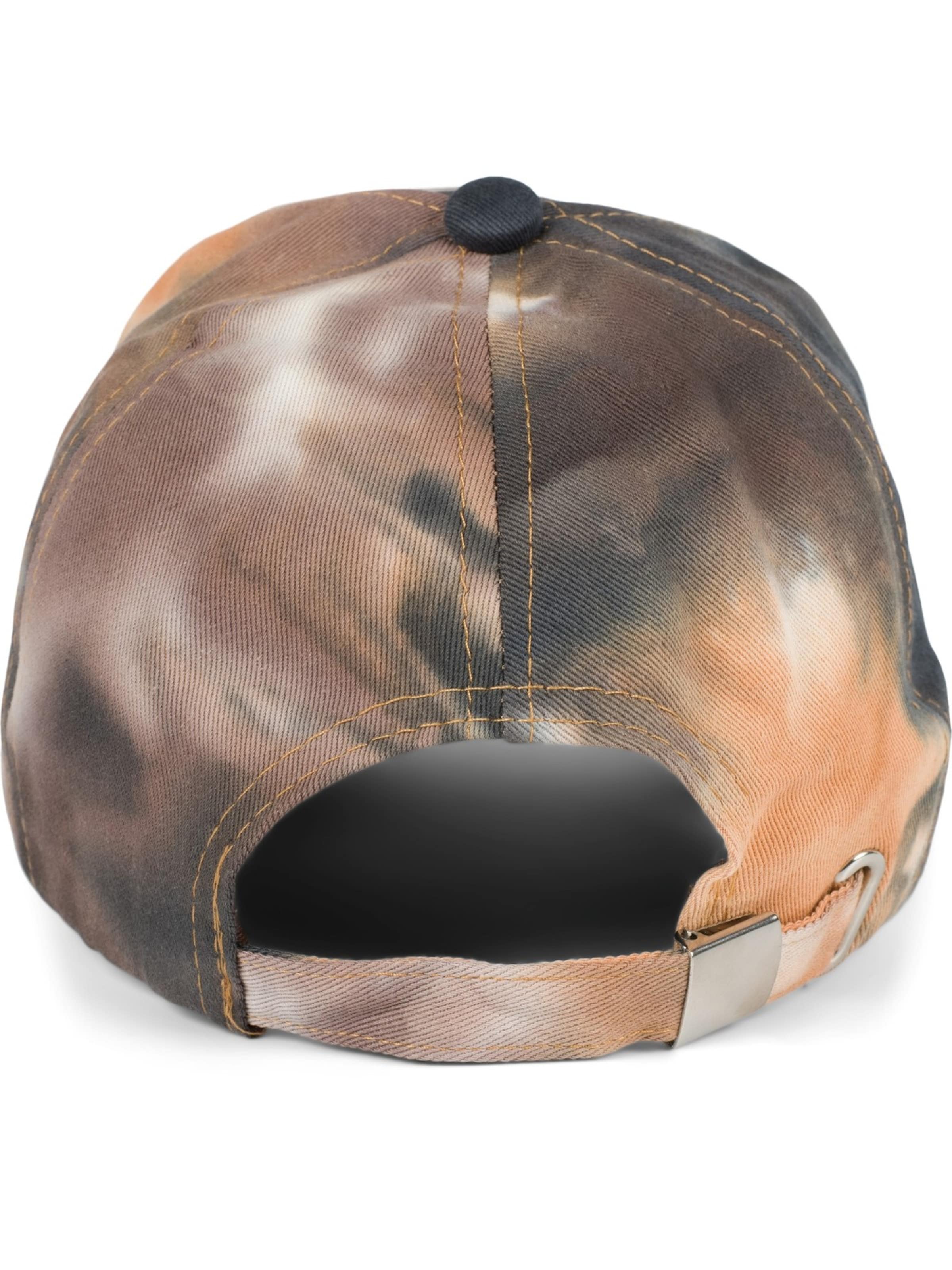 styleBREAKER Cap 'Baseballcap mit Batik Muster' in Orange