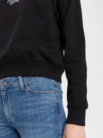 Cross Jeans Sweatshirt in Schwarz