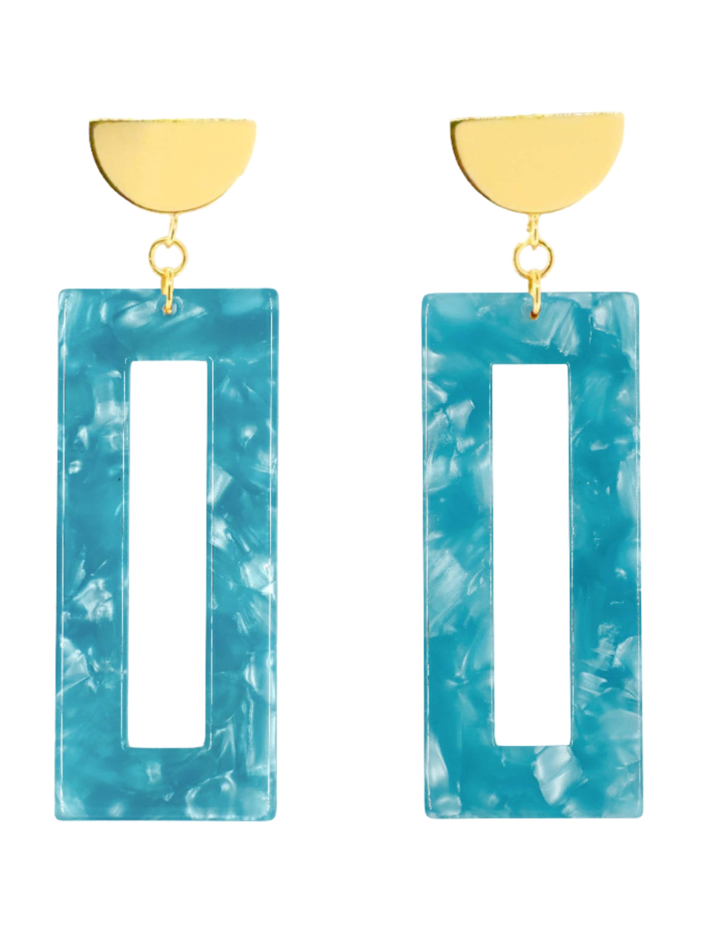 Fräulein Wunder Σκουλαρίκια 'Ohrringe 'Akane' σε μπλε: μπροστά