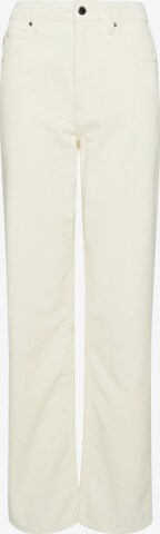 Superdry Wide leg Broek in Wit: voorkant