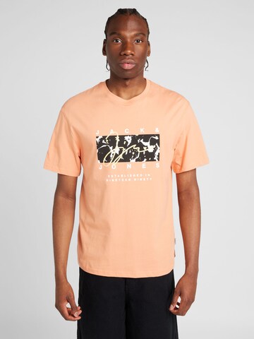 JACK & JONES T-Shirt 'ARUBA' in Orange: predná strana
