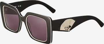 Karl Lagerfeld - Óculos de sol em preto: frente