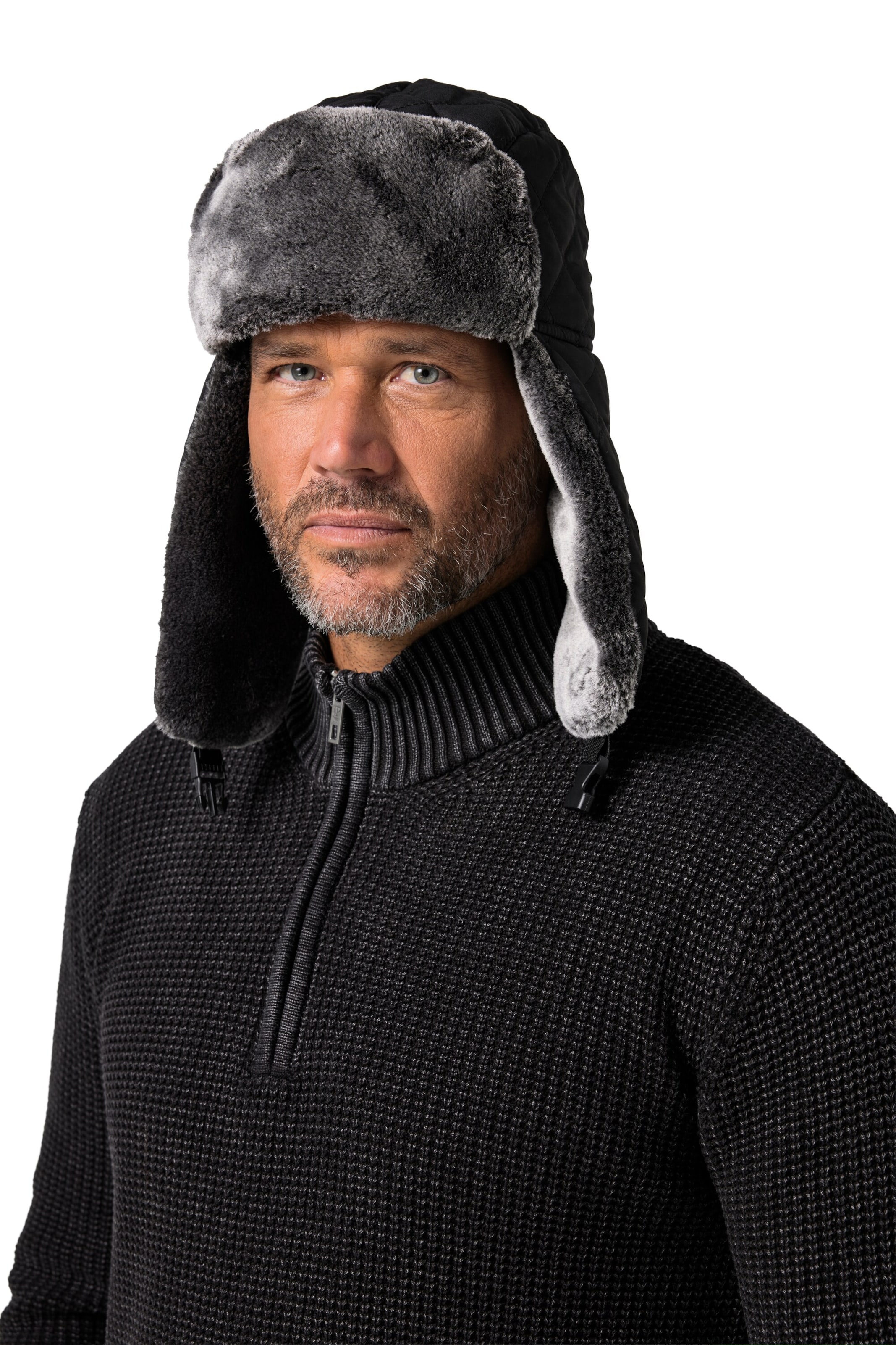 JP1880 Beanie in Black: front