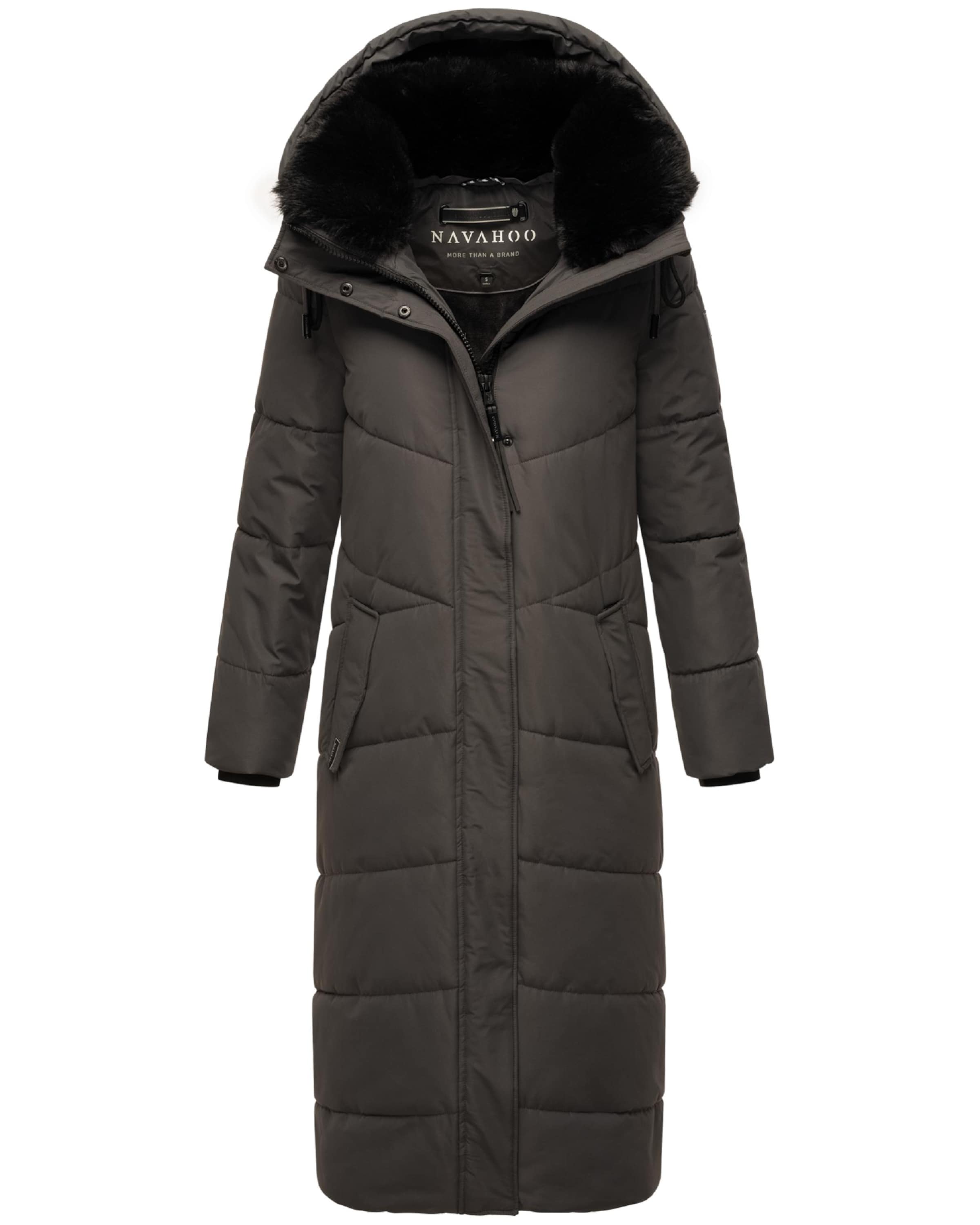 NAVAHOO Χειμερινό παλτό 'Hingucker XIV' σε γκρι: μπροστά