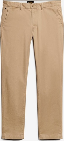 Pantalon chino Superdry en beige : devant