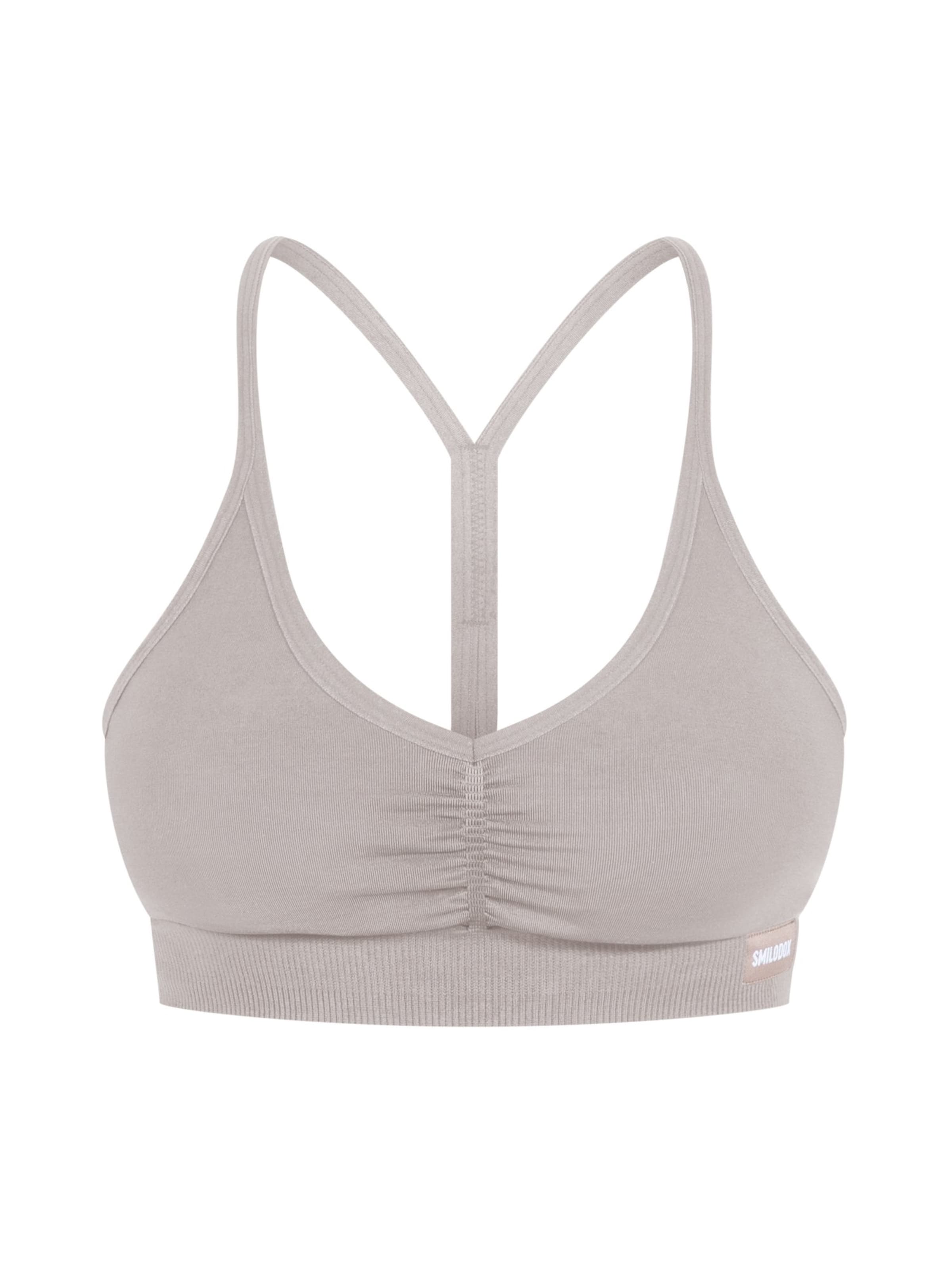 Soutien-gorge de sport Smilodox en marron : devant