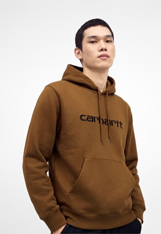 Bluză de molton de la Carhartt WIP pe maro