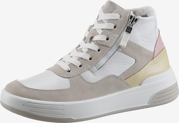 ARA High-Top Sneakers in Beige: front